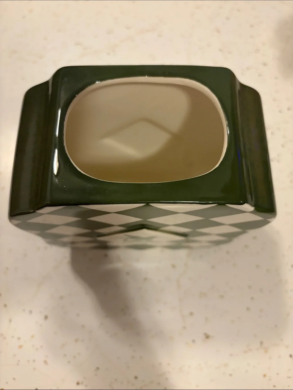 NWOT Anthropologie Hotel Checkered Ceramic Vase